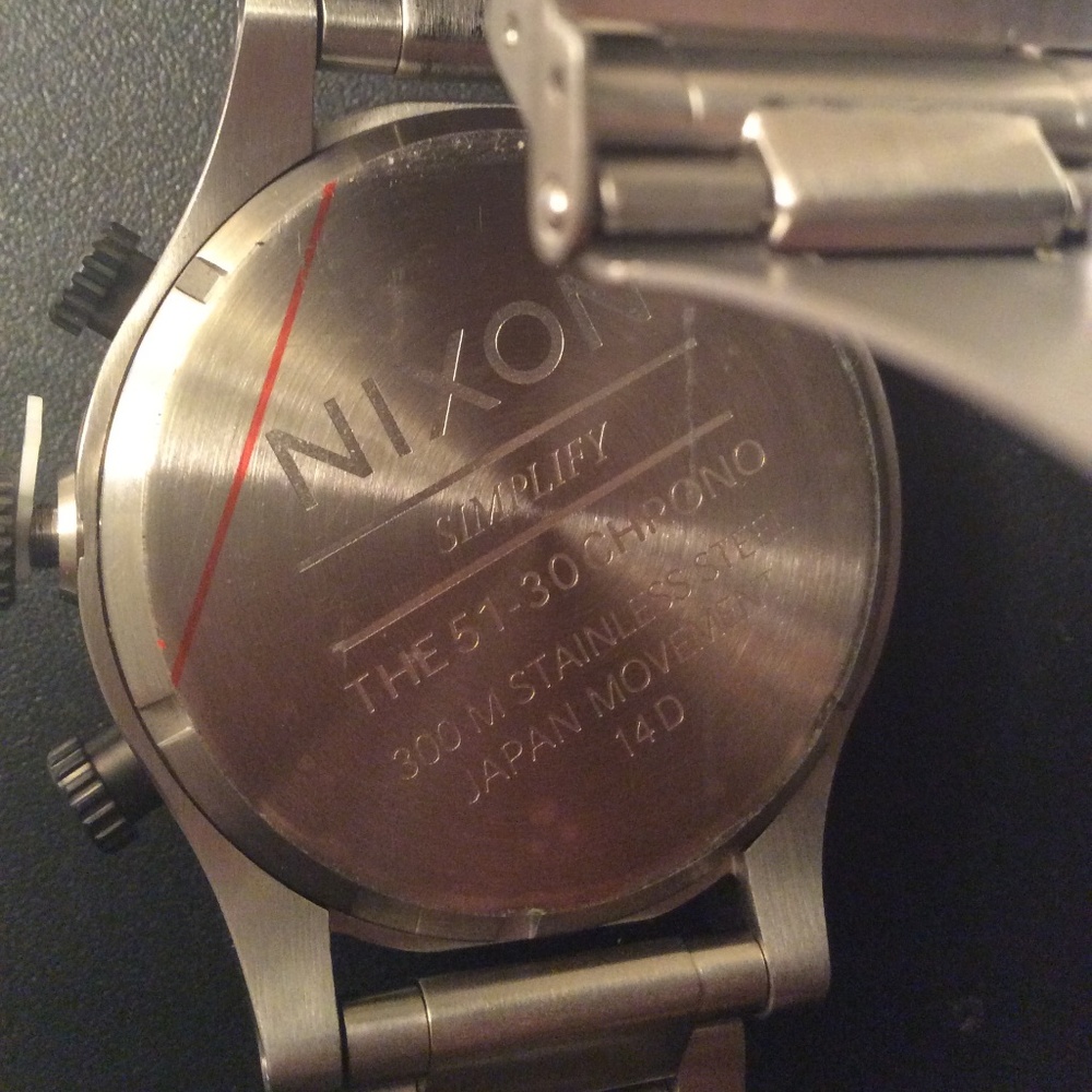 NIXON 51-30 Chronograph Gunmetal Dial - Picture 8 of 8